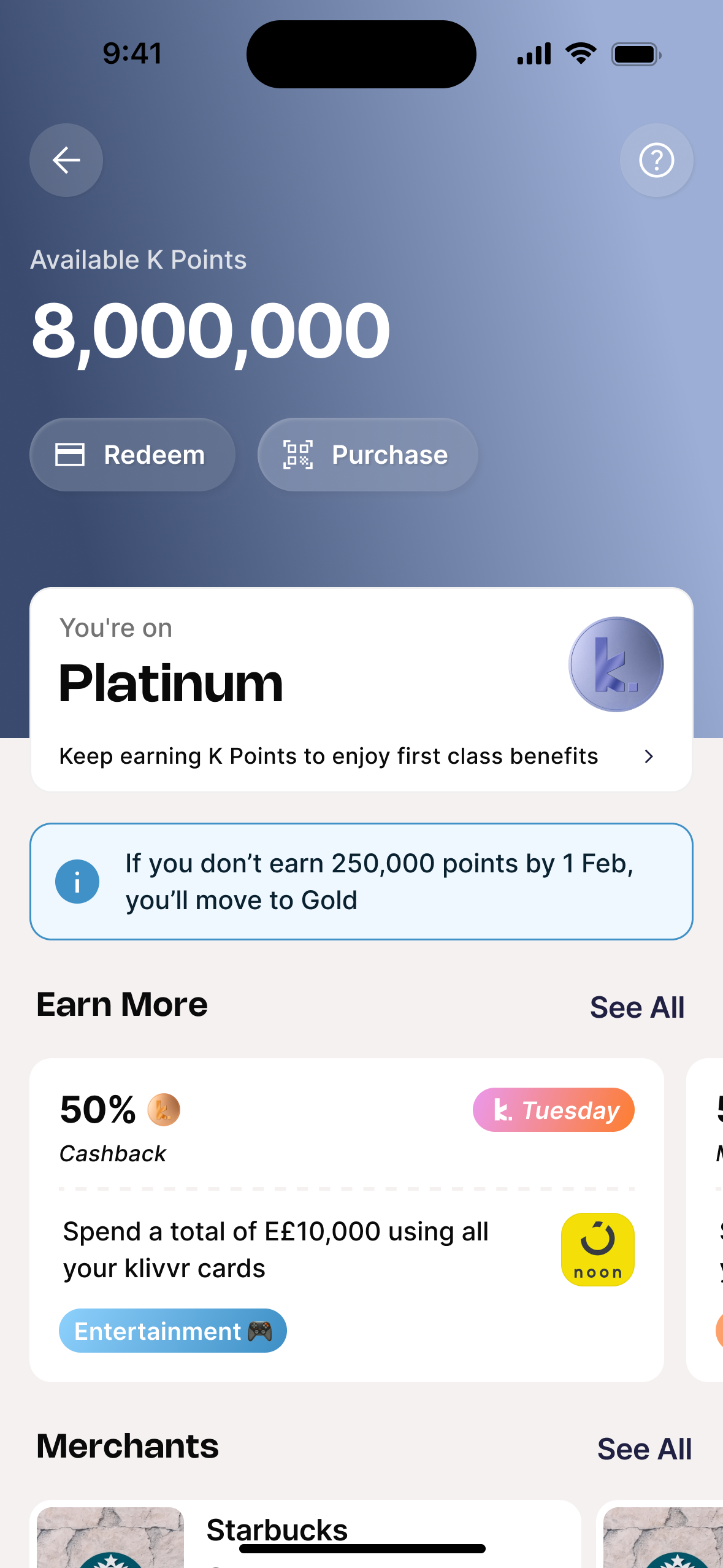 Platinum tier