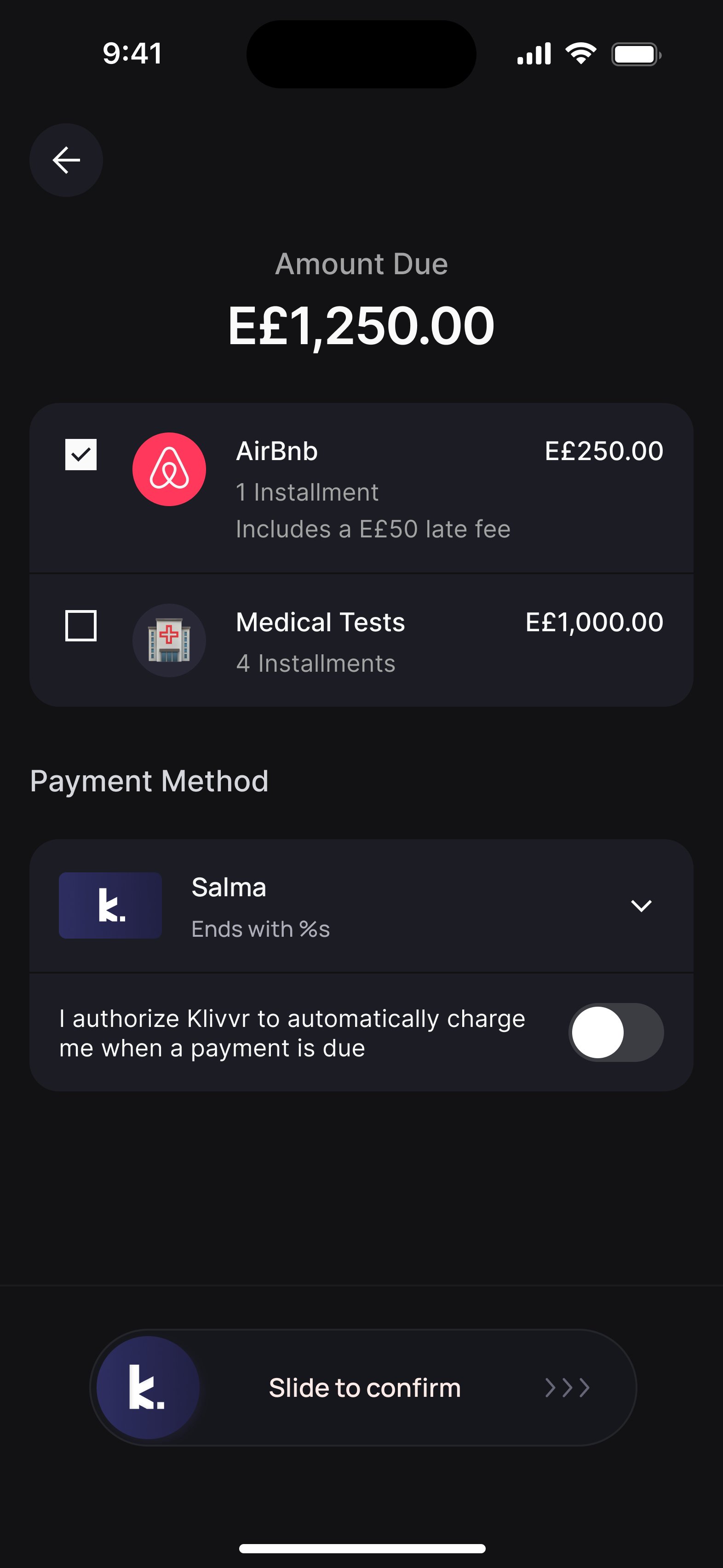 Loan payment